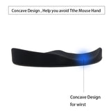 Ergonomic Mouse Wrist Rest Mouse Pads Silicon Gel Non-Slip Streamline Wrist Rest Support Mat Computer Mouse Pad For Office Gaming PC Accessories - Home & beyond co