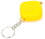 1M Mini Measuring Tape With Key Buckle Portable Random Color Hand Tools With Centimeter And Inch Scale - Home & beyond co