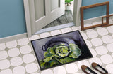 Home Grown In Plaquemines Parish cabbage doormat with green and white design, perfect for welcoming entryways.