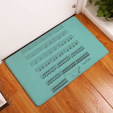 Flannel Piano Key Floor Mats, Digital Printing Foot Mats, Kitchen Absorbent Non-slip Mats, Floor Mats - Home & beyond co
