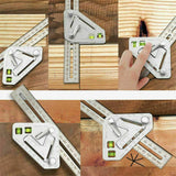 Triangular Level Multifunctional Woodworking Triangle Ruler Angle Ruler Revolutionary Carpentry Tool Measuring Tools - Home & beyond co