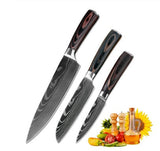 Home & Beyond Co carpenter's special kitchen knife set with 6 or 8 chef knives for versatile cooking and slicing tasks.
