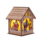 Christmas Decorative Wooden Ornaments LED Lighting - Home & beyond co