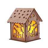 Christmas Decorative Wooden Ornaments LED Lighting - Home & beyond co