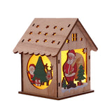 Christmas Decorative Wooden Ornaments LED Lighting - Home & beyond co